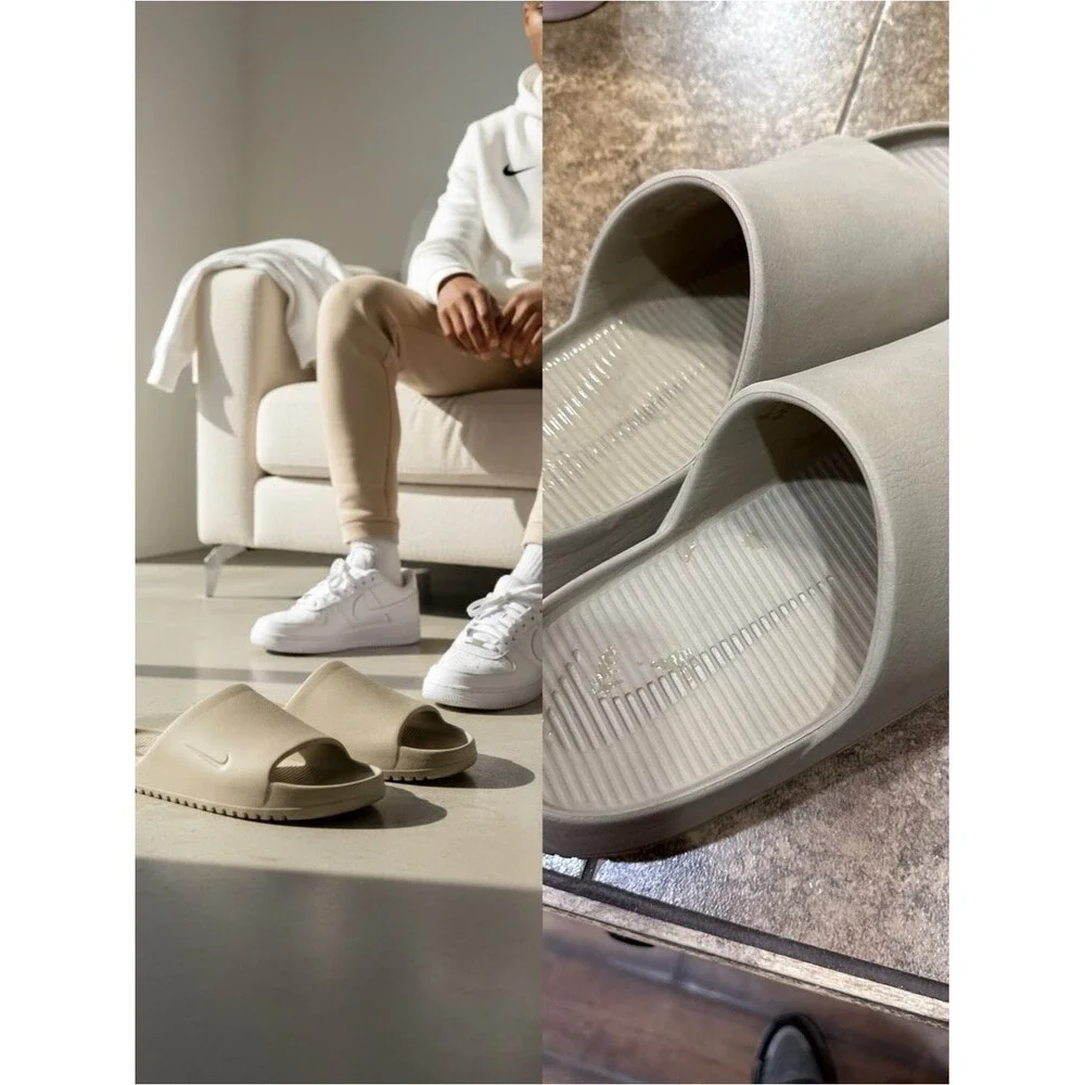 Nike Calm Slide Light Olive Beige Men’s Size 12 / Women’s 13